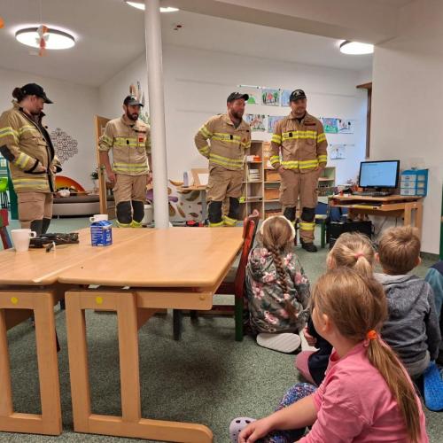 Die Feuerwehr auf Besuch